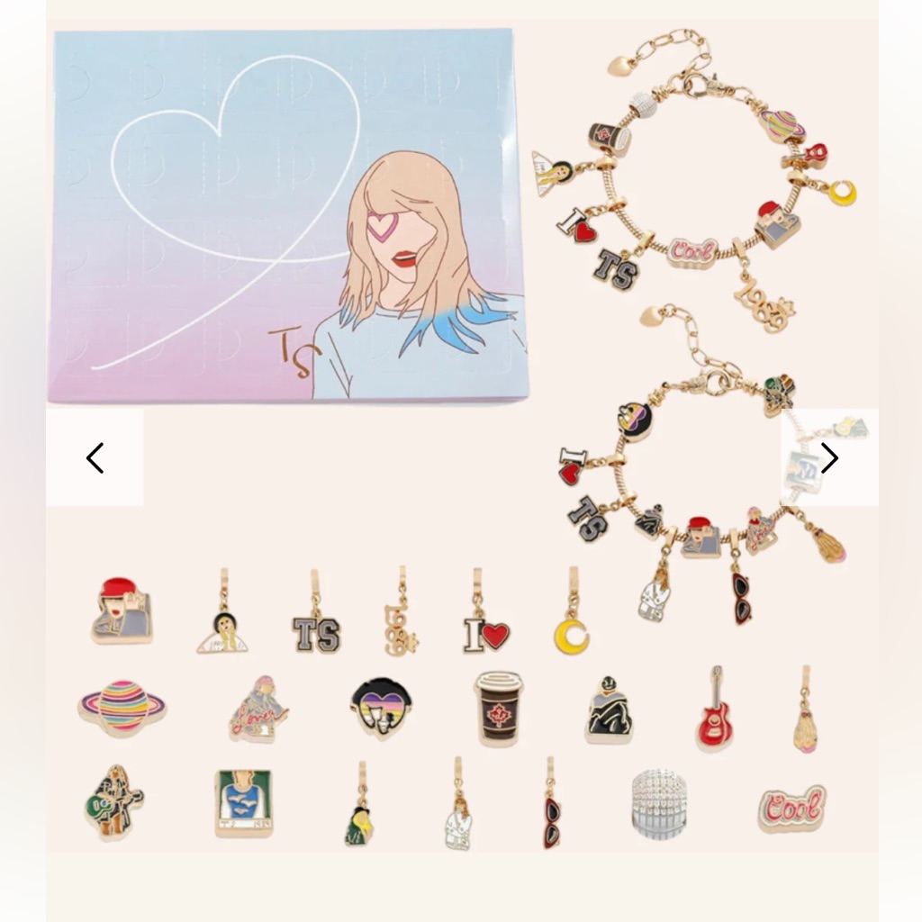 Taylor Swift Blind Box Friendship Charm Bracelets 2 W Charms Tloas Cd Bnwt 59$